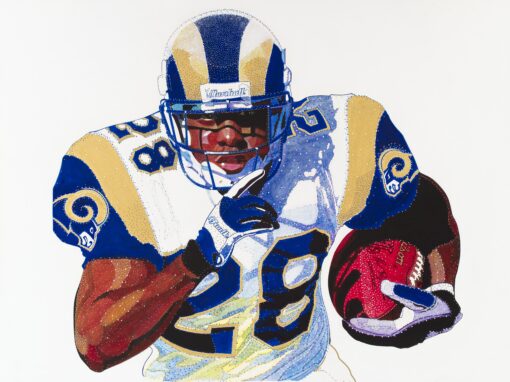 RAMS… Marshall Faulk, an NFL Hall of Famer