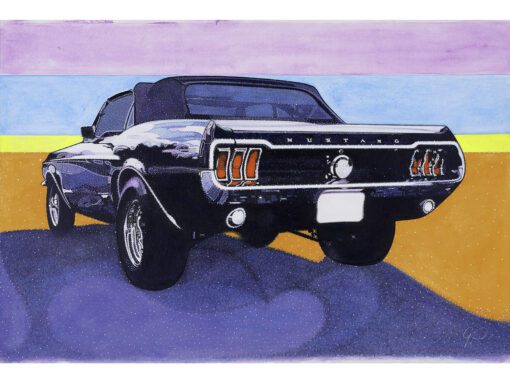 1967 Ford Mustang Convertible | 20 x 30in